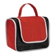 aerial view a red/black poly pro lunch box, image 1 of 2