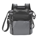 aerial view a charcoal/gray the viking collection(r) 24- can tarpaulin cooler tote - pack, image 1 of 5