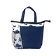 aerial view a navy tie dye lunch cooler, image 1 of 3