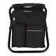 a black take - n - go backpack cooler chair