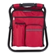 aerial view a red take - n - go backpack cooler chair, image 1 of 4