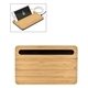 a group of 5w bamboo desktop wireless charger