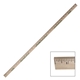 a group of 1/4 thick natural yardstick