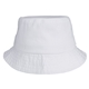 aerial view a white classic cotton bucket cap, image 1 of 2