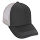 aerial view a black/gray structured foam trucker hat, image 1 of 2