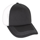 a black/white structured foam trucker hat