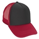 a black/red/red structured foam trucker hat