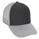 a black/gray/gray structured foam trucker hat