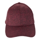 a red structured heathered fabric cap