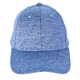 a blue structured heathered fabric cap