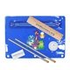 aerial view a group of premium transparent school kits, full color digital, image 2 of 2