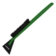 a black blade & eco green handle recycled deluxe ice scrapers snowbrush