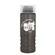 a smoke bottle & clear lid admiral - 24 oz tritan(tm) transparent bottle with clear cylinder lid