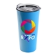 a cyan tumbler & clear lid the roadmaster - 18 oz travel tumbler with clear slide lid - digital