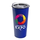 a royal blue tumbler & clear lid the roadmaster - 18 oz travel tumbler with clear slide lid - digital