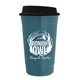 a eco blue tumbler & black lid the eco traveler - 16 oz insulated cup