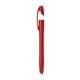 aerial view a bright red stratus solids ballpoint pen, image 1 of 2