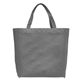 aerial view a gray julian - non - woven shopping tote bag, image 1 of 2
