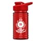aerial view a group of mini 16 oz pete sports bottle with drink thru lid, image 15 of 17
