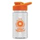 aerial view a group of mini 16 oz pete sports bottle with drink thru lid, image 6 of 17