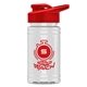 aerial view a group of mini 16 oz pete sports bottle with drink thru lid, image 8 of 17
