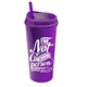 aerial view a group of the roadmaster - 20 oz travel tumbler with auto sip lid straw, image 8 of 17