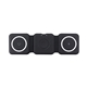 aerial view a black 3- in -1 travel charger, image 1 of 3