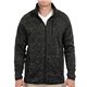 a heather black burnside mens sweater knit jacket