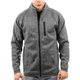 a heather charcoal burnside mens sweater knit jacket