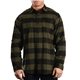 a army/black burnside the legendary two pocket mens plaid flannel
