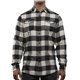 a ecru/black burnside the legendary two pocket mens plaid flannel