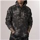 a black tye-dye burnside performance tech fleece hoodie