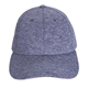 aerial view a navy blue structured heathered fabric cap, image 1 of 3