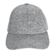 aerial view a gray structured heathered fabric cap, image 1 of 3