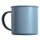 aerial view a blue 18 oz wheat cup with handle, image 1 of 3