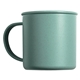 aerial view a green 18 oz wheat cup with handle, image 1 of 3