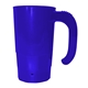 aerial view a blue 20 oz stackable beer stein, full color digital, image 1 of 2