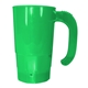 aerial view a green 20 oz stackable beer stein, full color digital, image 1 of 2