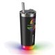 a black hidratespark(r) 20 oz pro tumbler, full color digital