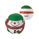 aerial view a as shown happy holiday snowman shape stress ball, image 1 of 2