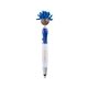 aerial view a reflex blue moptoppers screen cleaner with stethoscope stylus pen, image 1 of 5