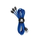 aerial view a reflex blue prime line light - up - your - logo 10 foot 2- in -1 cable, image 1 of 3