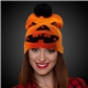 a group of halloween pumpkin led knit hat