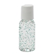 aerial view a clear bottle with teal green beads 1 oz single color moisture bead sanitizer in clear round bottle, image 1 of 2