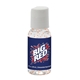 aerial view a clear bottle with orange beads 1 oz single color moisture bead sanitizer in clear round bottle, image 1 of 2