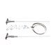 aerial view a white/silver 30 premium bracket system w / spring arm (single), image 1 of 2