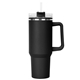 aerial view a black hippo lite mug straw lid 40 oz, image 1 of 2