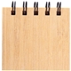 aerial view a tan mini bamboo sticky note set, image 1 of 3