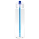 aerial view a blue recyclable sports bottle with flip - up lid - 32 oz, image 1 of 4