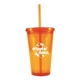 aerial view a mandarin 16 oz bpa free freedom tumbler, image 1 of 3